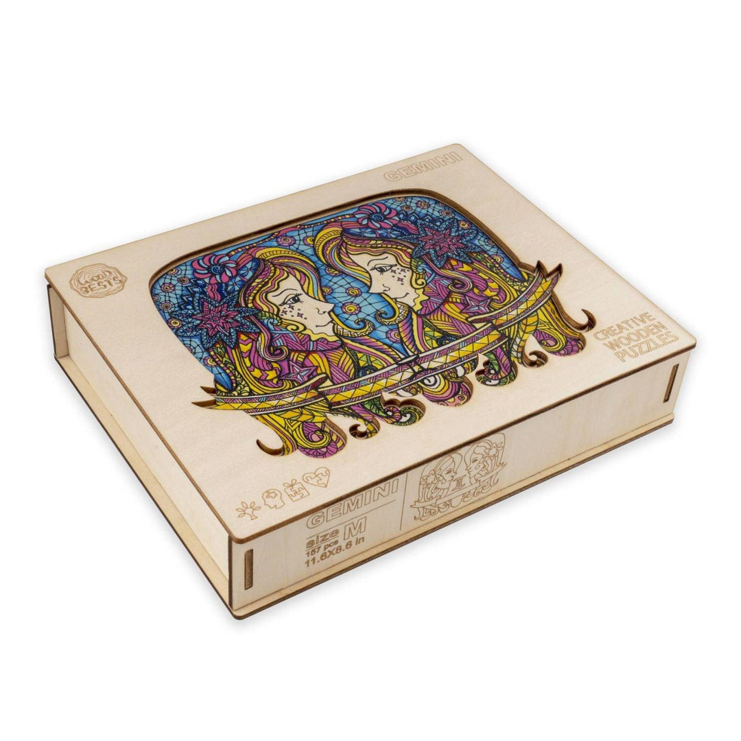 Constellation Gemini Wooden Jigsaw Puzzle - Woodbests