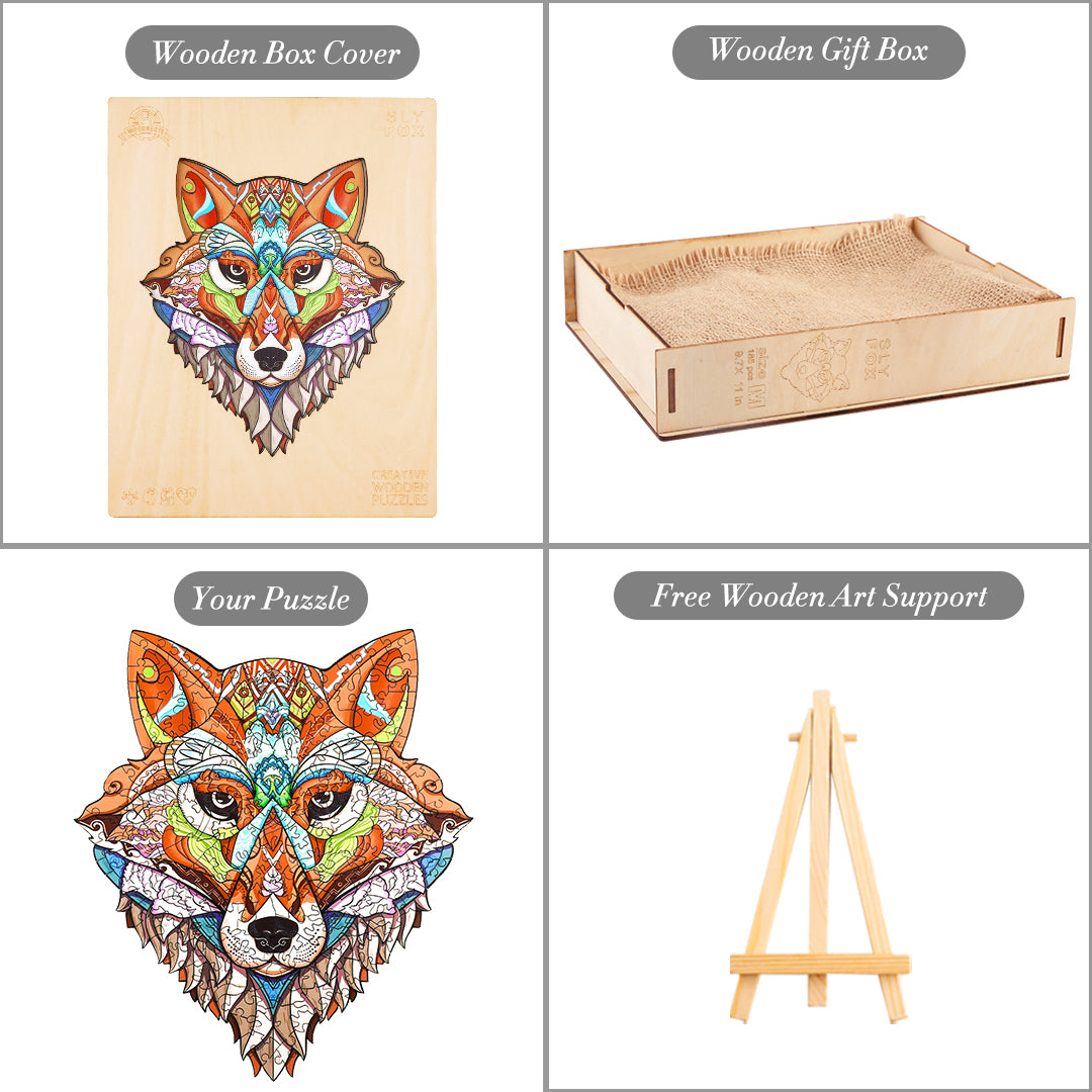 Sly Fox Wooden Jigsaw Puzzle - Woodbests