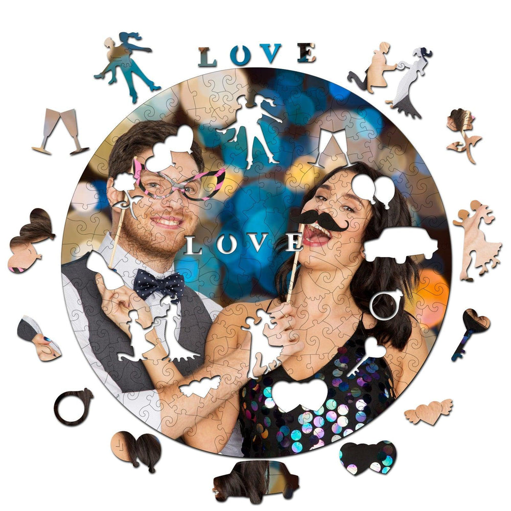 True Love Personalized Photo Puzzles For Wedding Memory - Woodbests