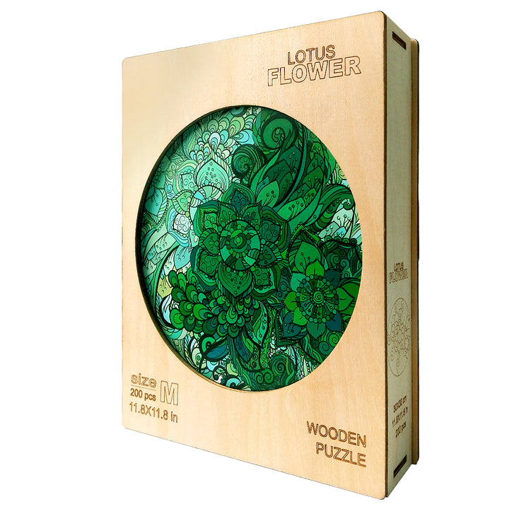 Lotus Flower Wooden Jigsaw Puzzle - Woodbests