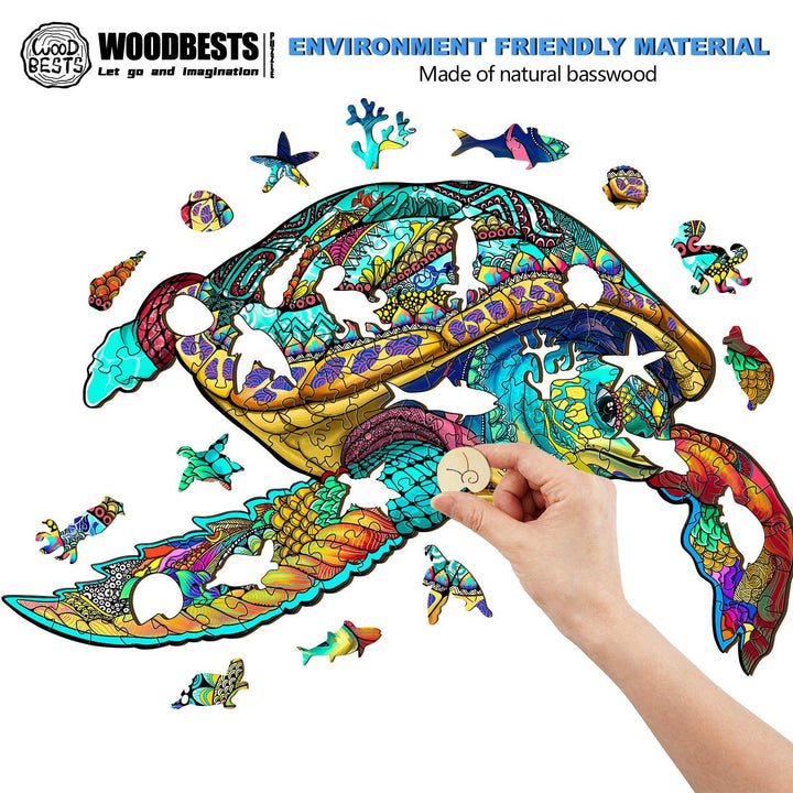 Adventure Turtle Wooden Jigsaw Puzzle