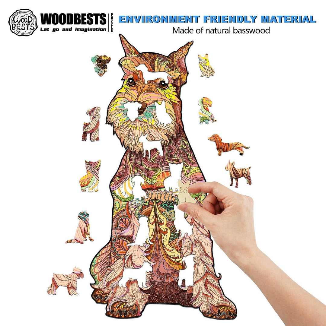Schnauzer Wooden Jigsaw Puzzle - Woodbests