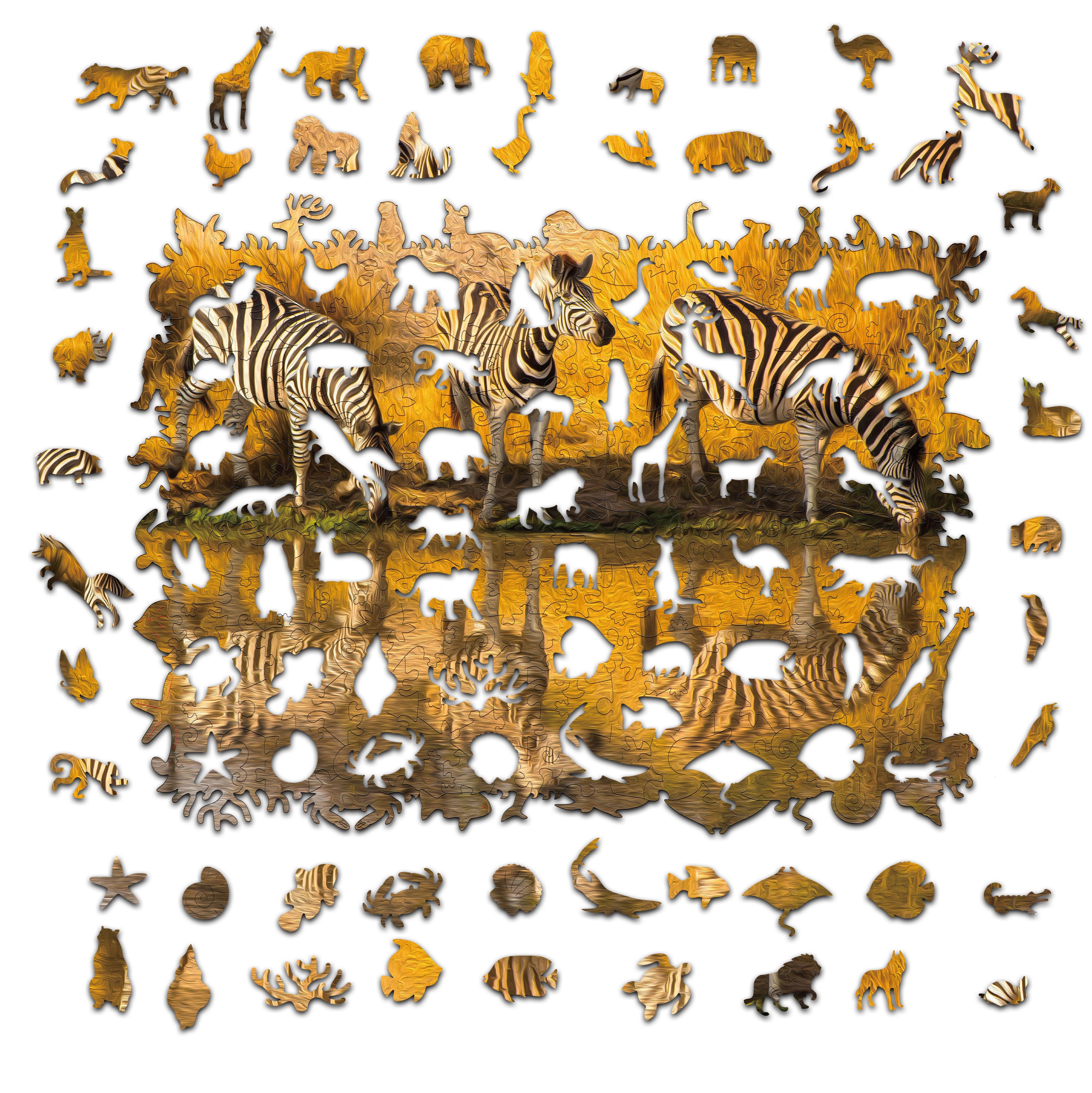 Zebra Wooden Jigsaw Puzzle
