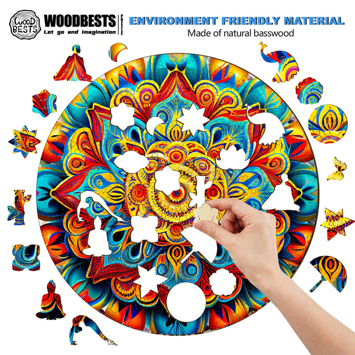 Mandala-7 Wooden Jigsaw Puzzle