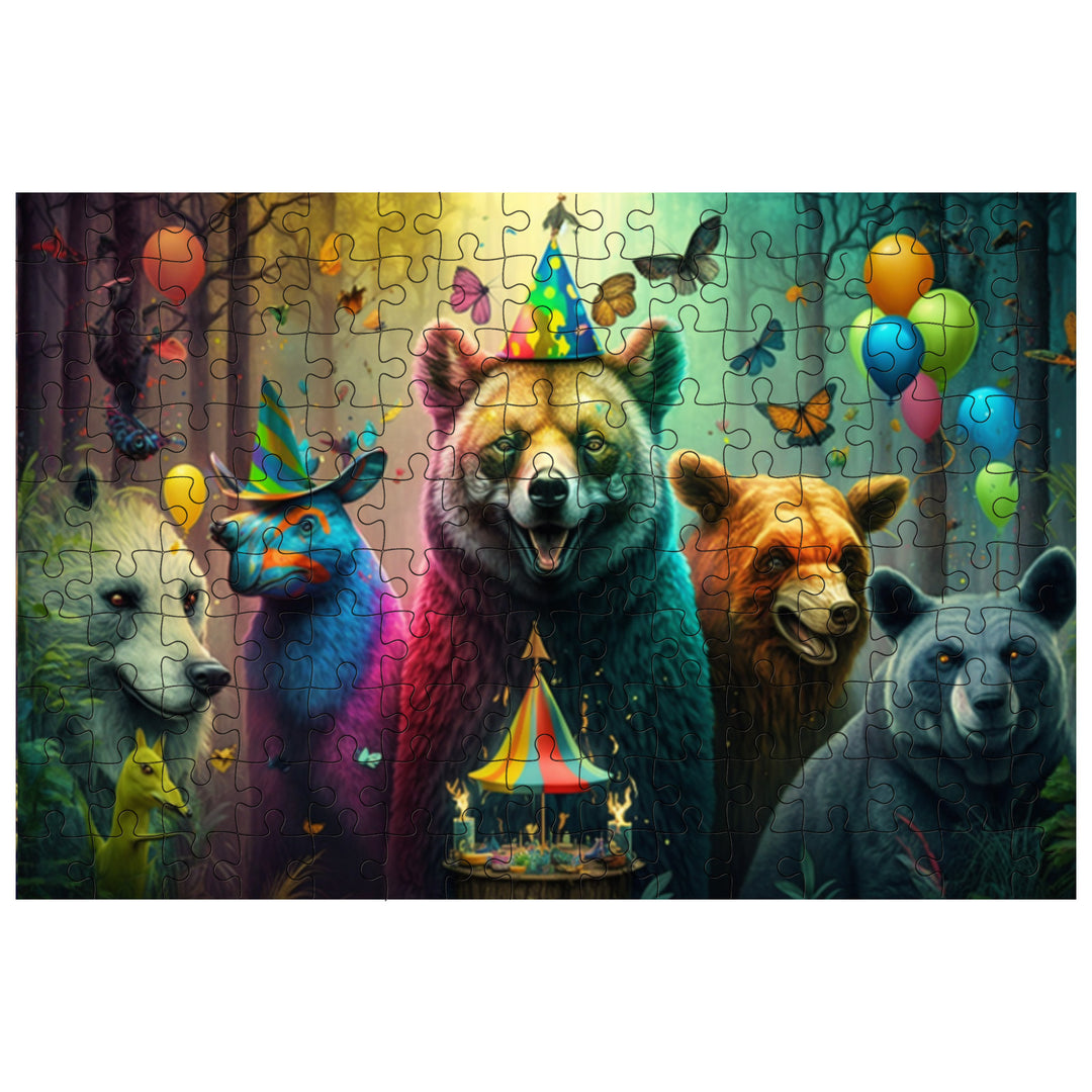 Wild Animal Party Jigsaw Puzzle[300PCS/500PCS/1000PCS]-Woodbests