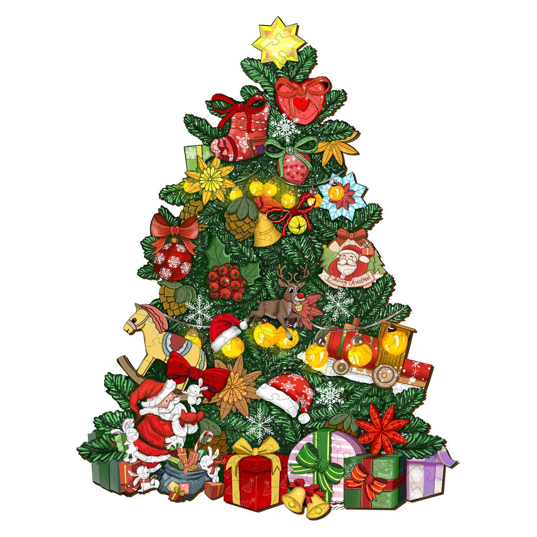 Christmas Tree Wooden Jigsaw Puzzle