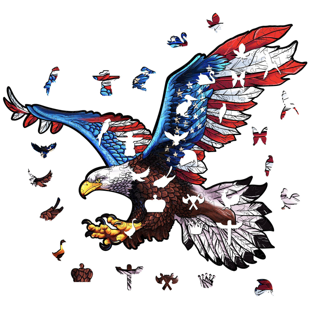 Free Eagle Wooden Jigsaw Puzzle - Woodbests