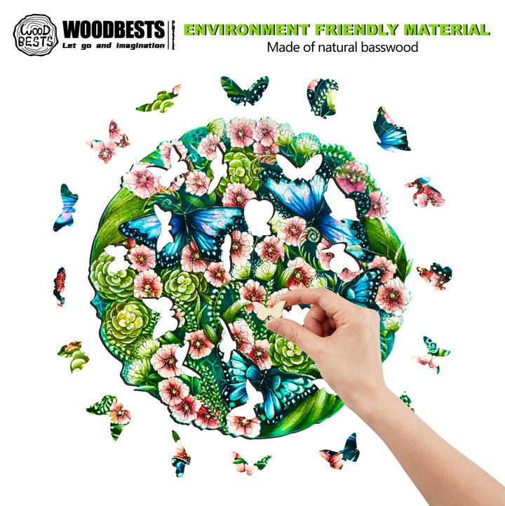 Flowers And Butterflies - Woodbests