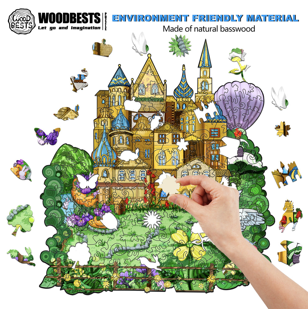 Fairy Tale Castle Wooden Jigsaw Puzzle - Woodbests