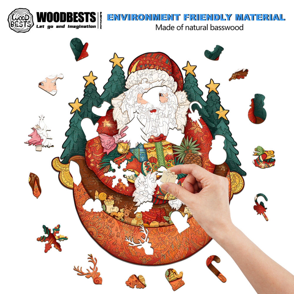 Warm Christmas Wooden Jigsaw Puzzle-Woodbests