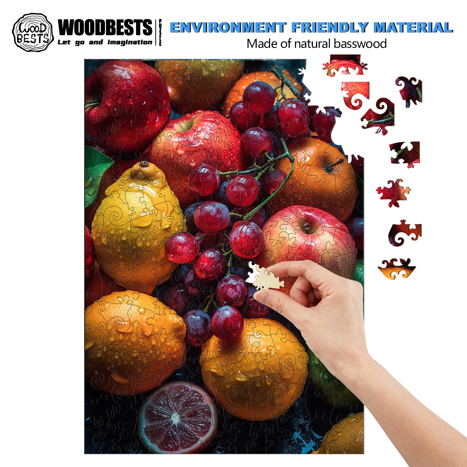 Fresh Fruits Wooden Jigsaw Puzzle