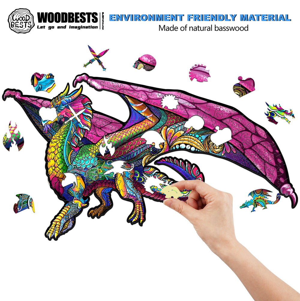 Dream Dragon Wooden Jigsaw Puzzle - Woodbests
