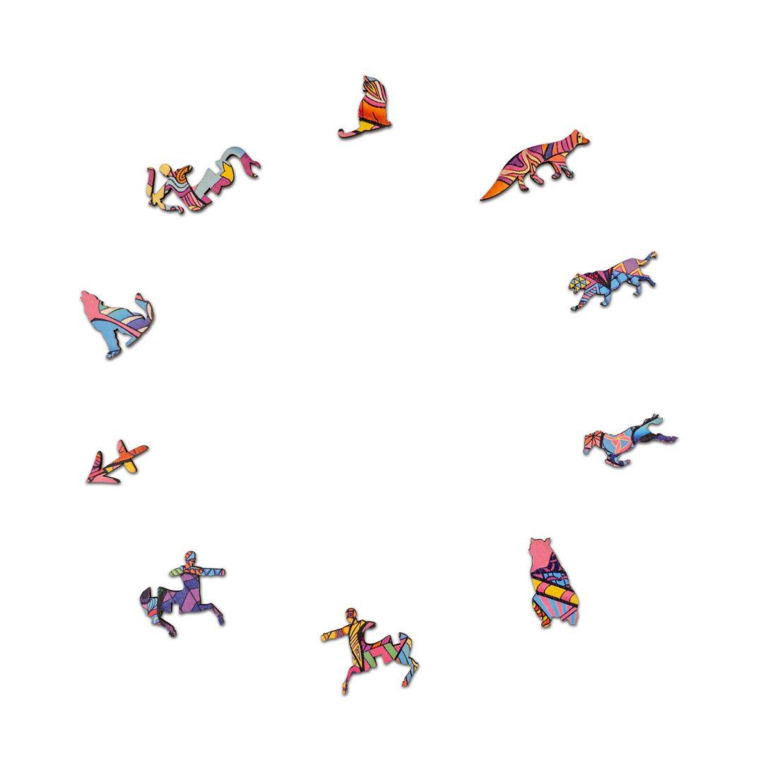 Zodiac Sagittarius Wooden Jigsaw Puzzle