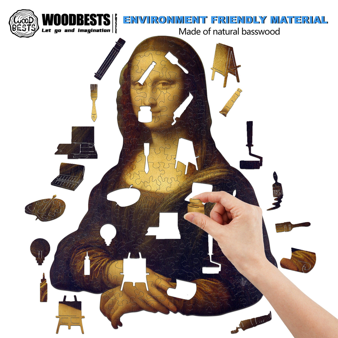 Mona Lisa Wooden Jigsaw Puzzle