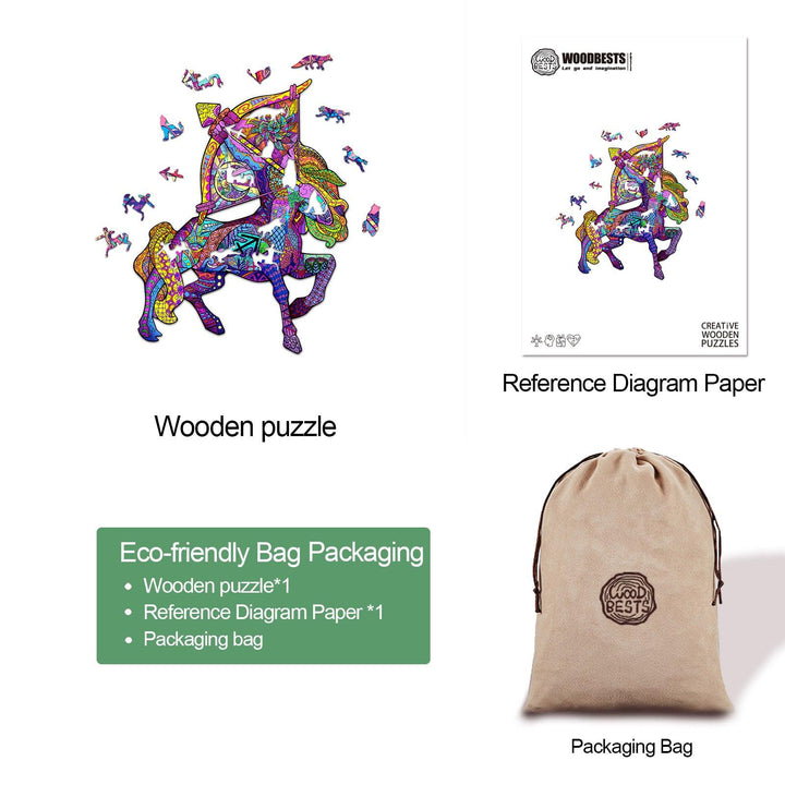 Constellation Sagittarius Wooden Jigsaw Puzzle - Woodbests