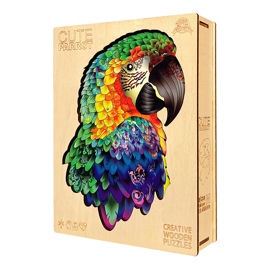 Proud Parrot Wooden Jigsaw Puzzle - Woodbests