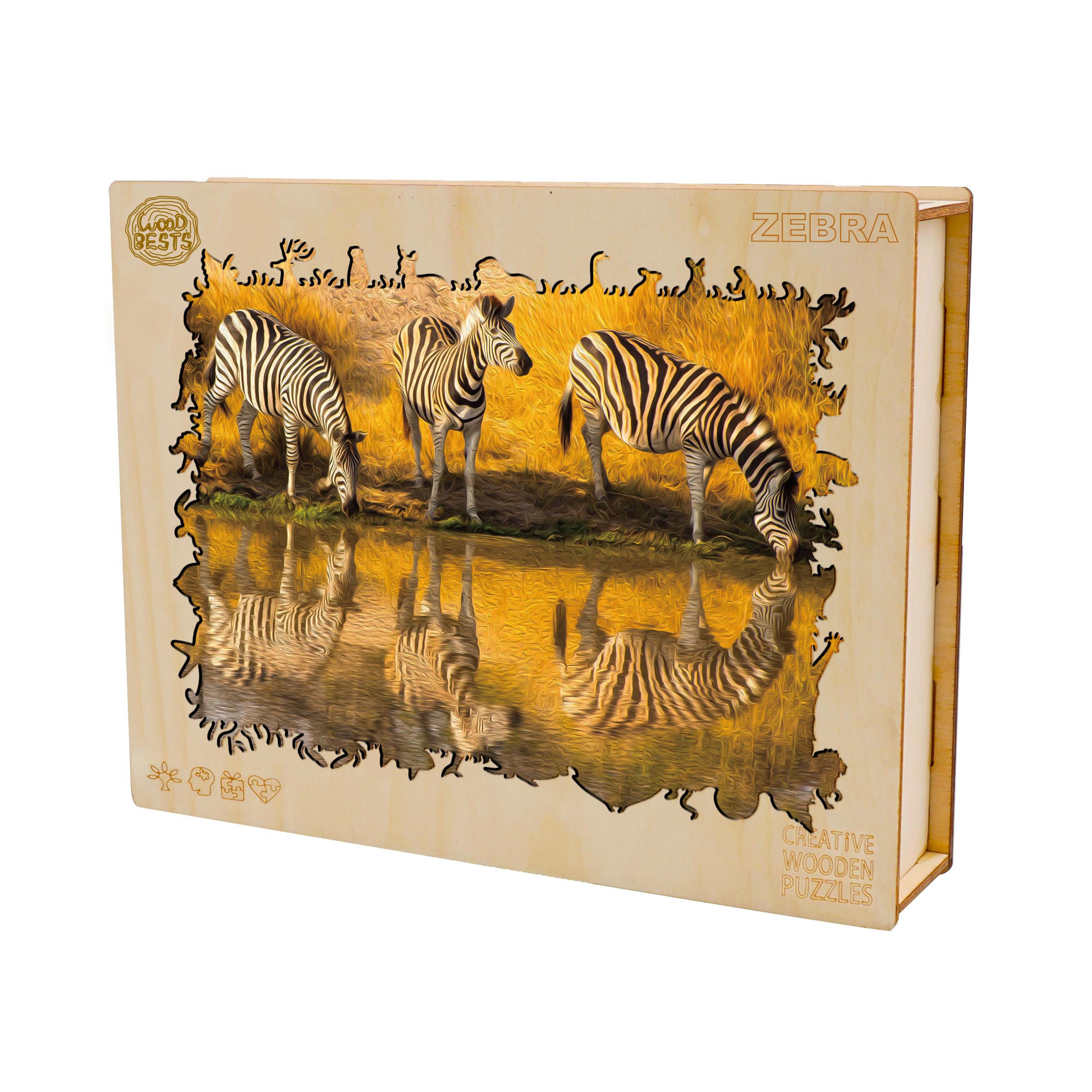 Zebra Wooden Jigsaw Puzzle