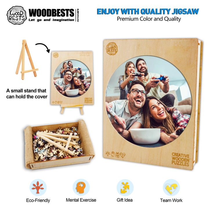 Happy Every Day Personalized Photo Puzzles - Woodbests