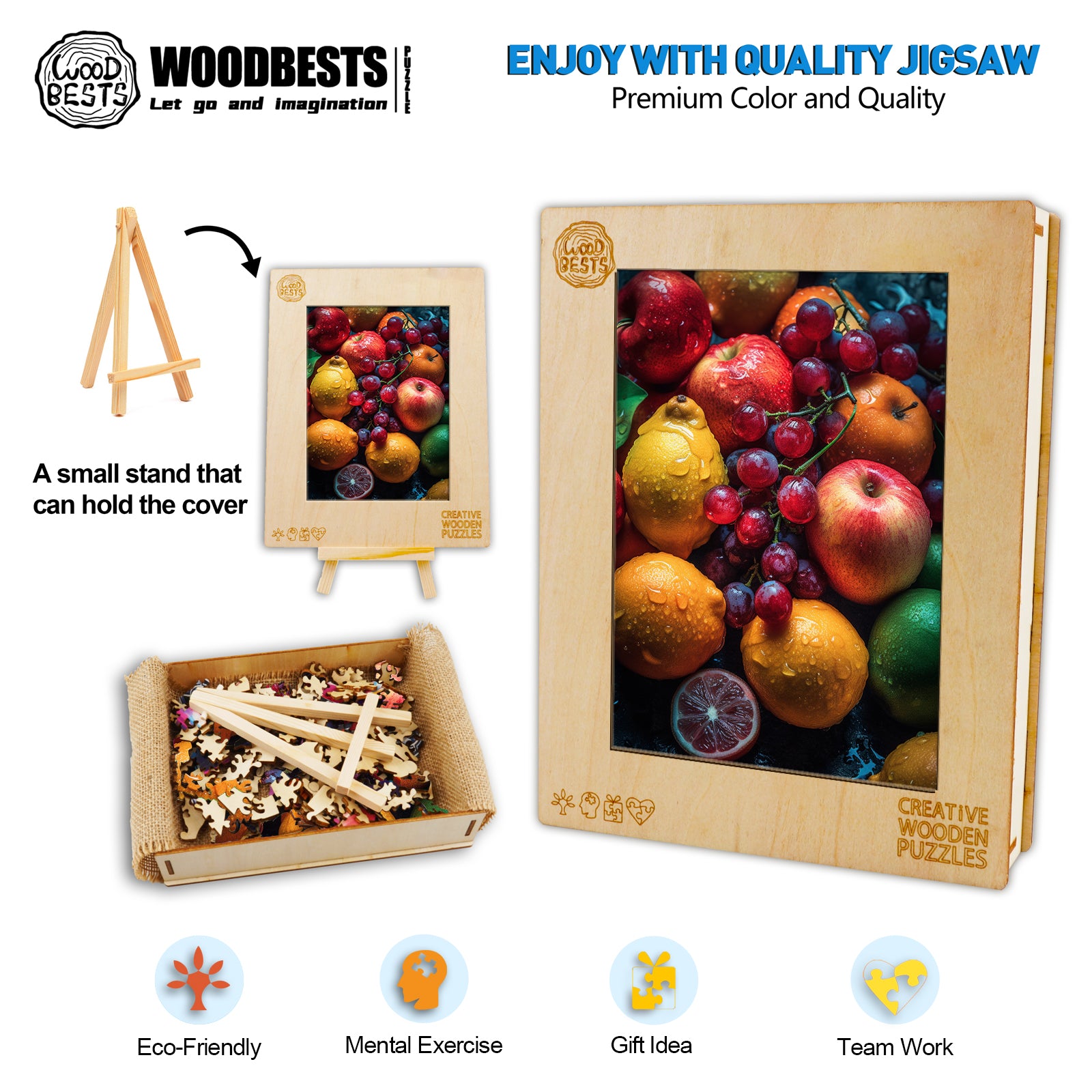 Fresh Fruits Wooden Jigsaw Puzzle