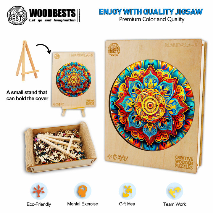Mandala-7 Wooden Jigsaw Puzzle