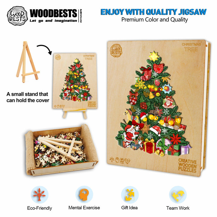 Christmas Tree Wooden Jigsaw Puzzle