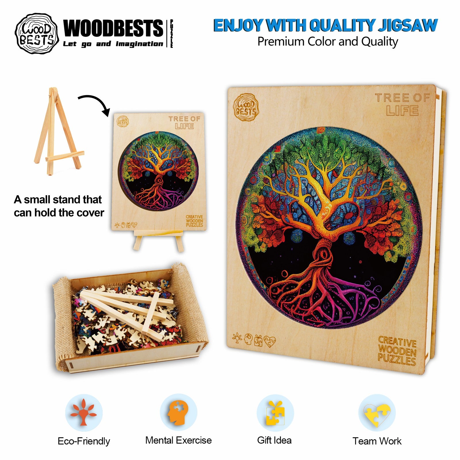 Tree of Life-3 Wooden Jigsaw Puzzle