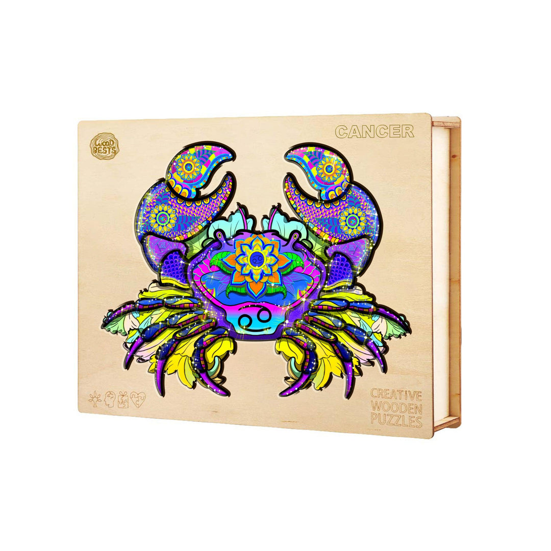 Constellation Cancer Wooden Jigsaw Puzzle - Woodbests