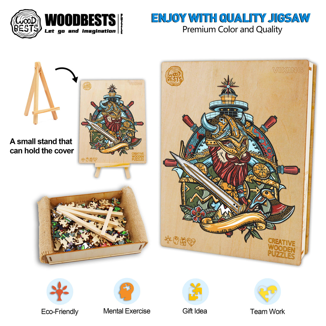 Viking Wooden Jigsaw Puzzle - Woodbests