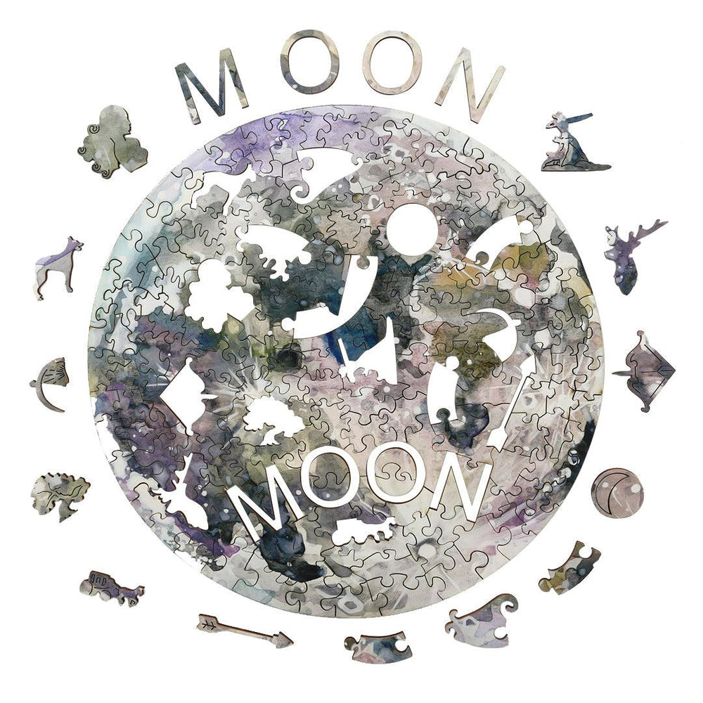 Moon Wooden Jigsaw Puzzle - Woodbests