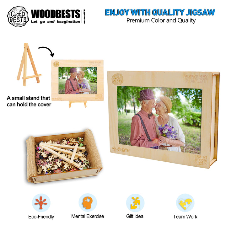 Eternal Love Personalized Photo Wooden Puzzles