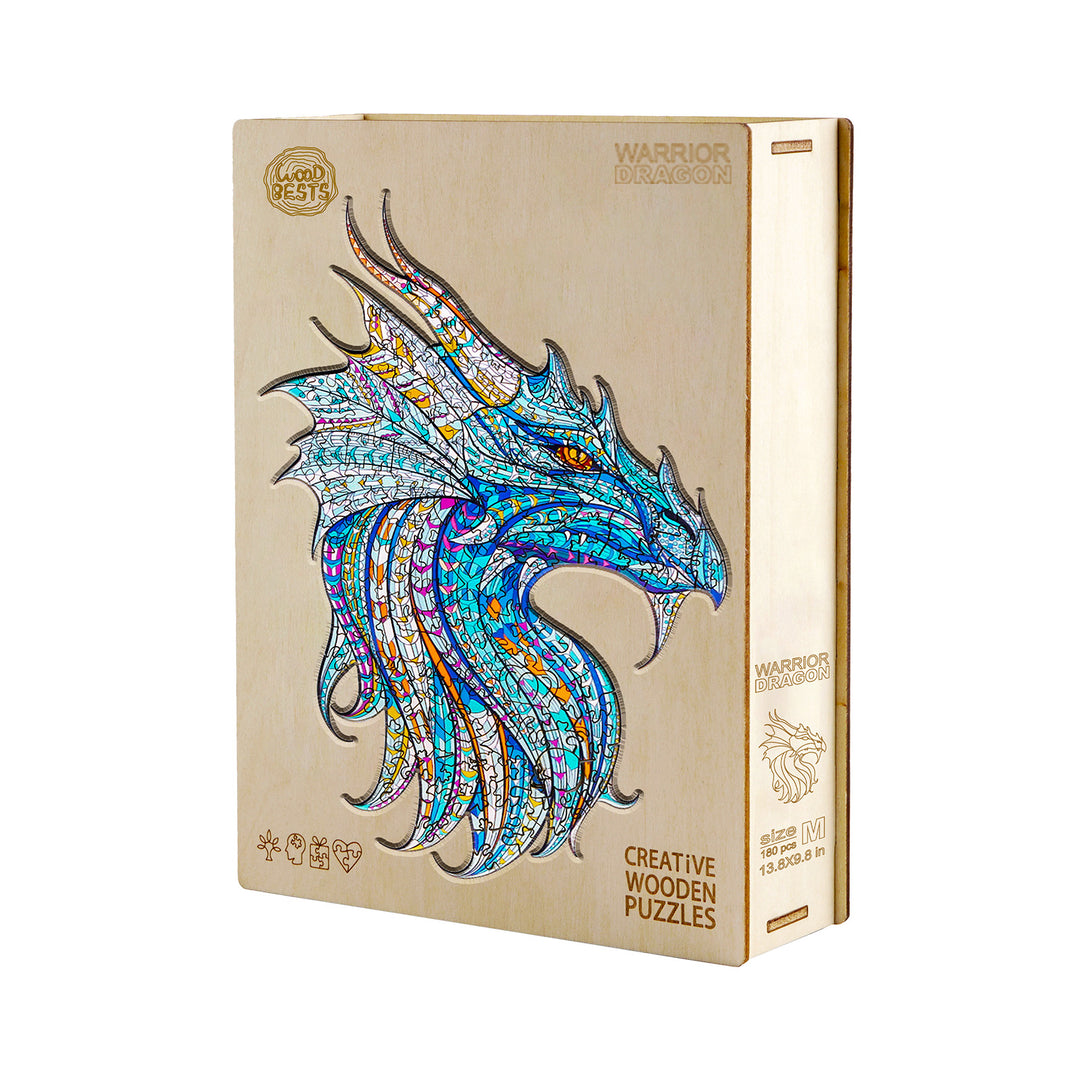 Warrior Dragon Wooden Jigsaw Puzzle - Woodbests