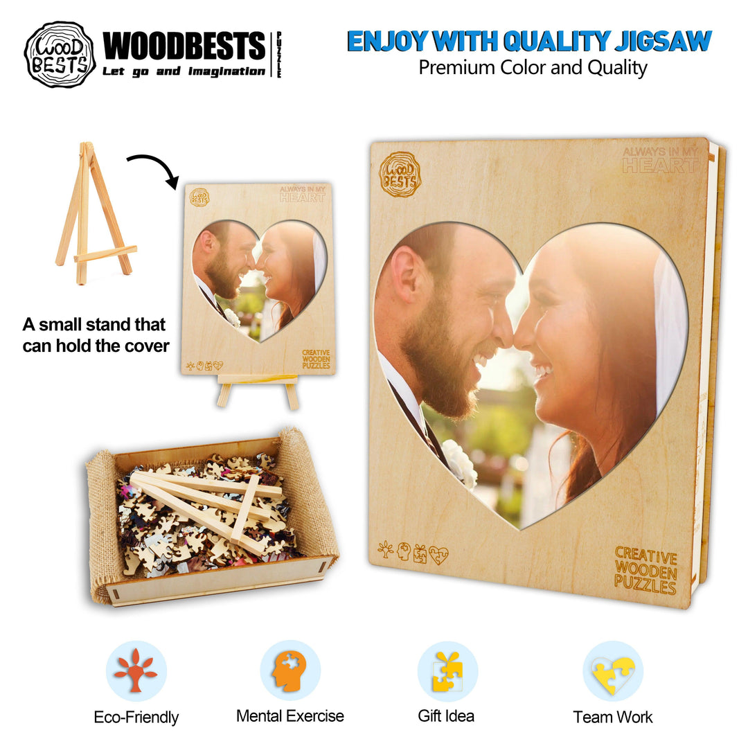 Personalized Photo Puzzles For Wedding Memory - Woodbests