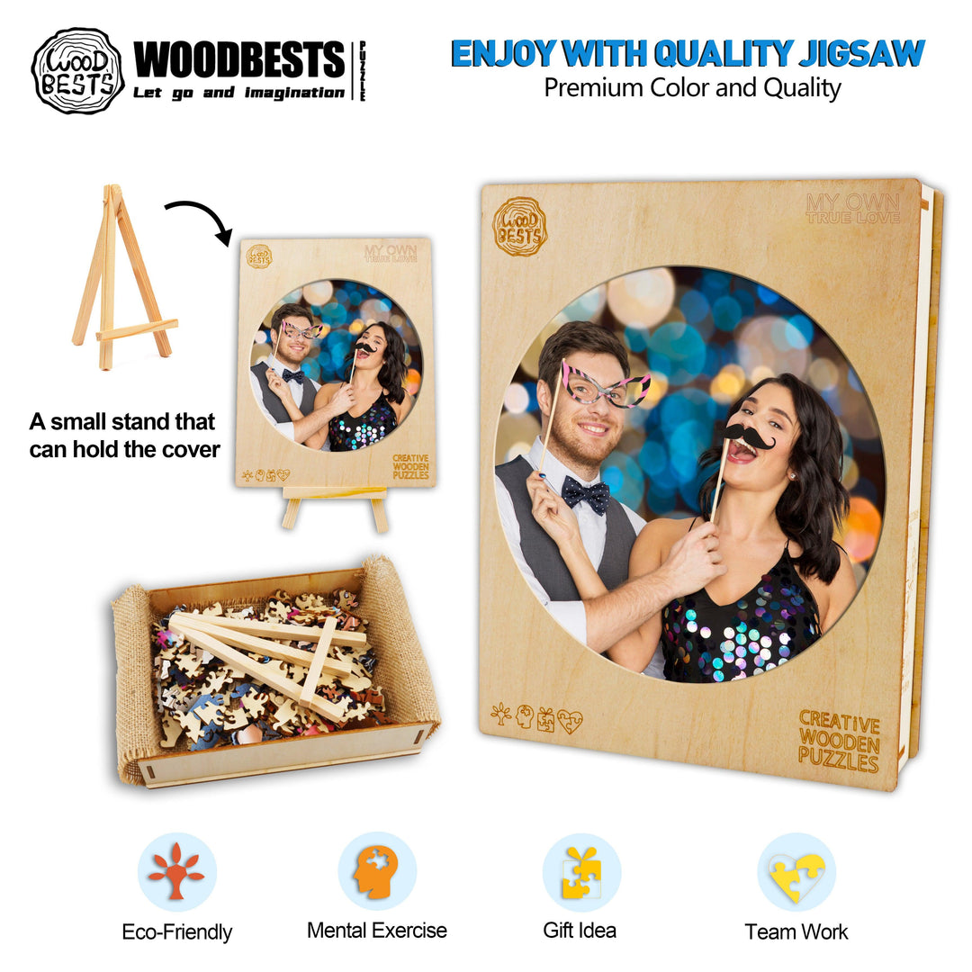 True Love Personalized Photo Puzzles For Wedding Memory - Woodbests