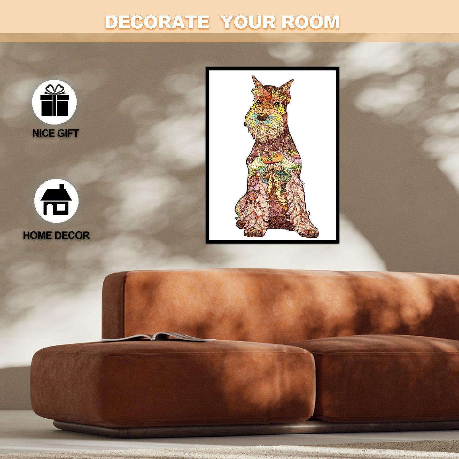 Schnauzer Wooden Jigsaw Puzzle