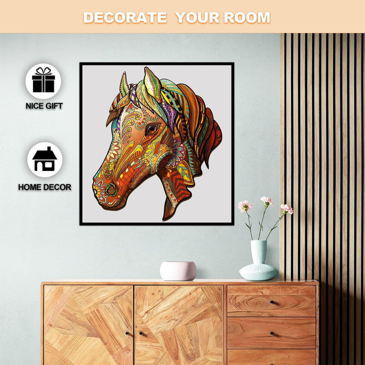 Fine horse Wooden Jigsaw Puzzle