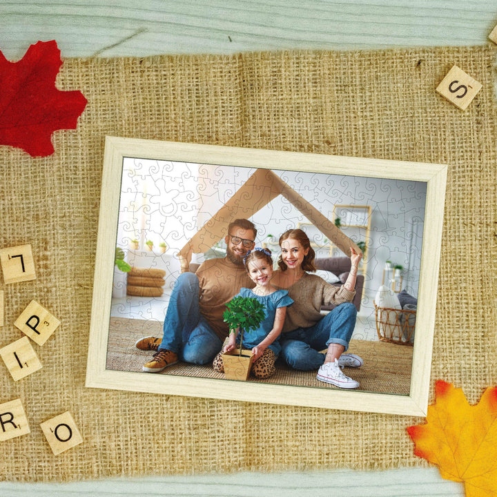 Personalized Family&Happiness Photo Wooden Puzzle