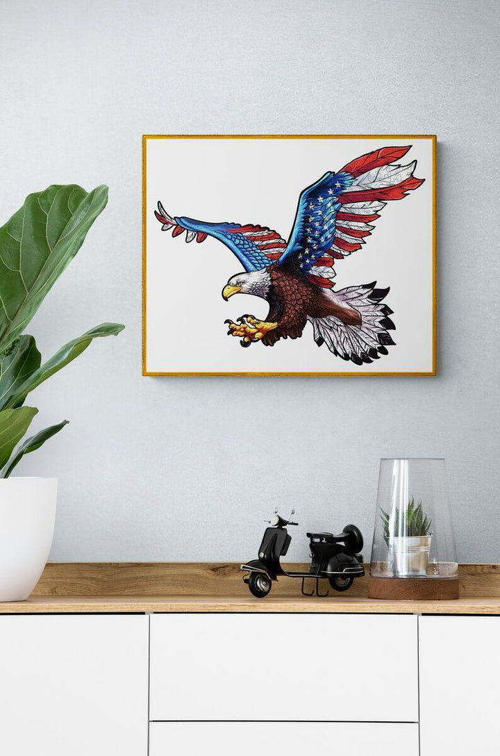 Free Eagle Wooden Jigsaw Puzzle