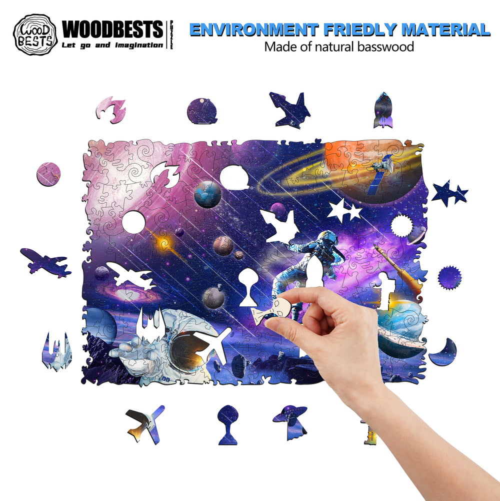 Space Exploration Wooden Jigsaw Puzzle - Woodbests