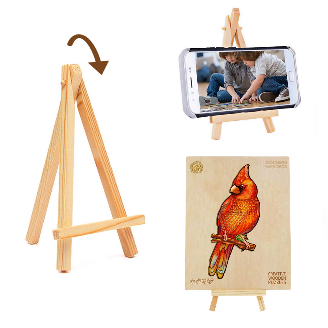 Northern Cardinal Wooden Jigsaw Puzzle
