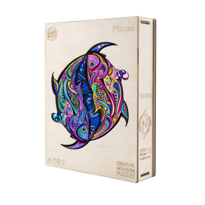 Constellation Pisces Wooden Jigsaw Puzzle - Woodbests