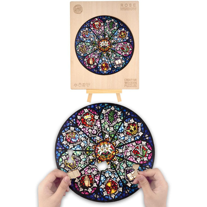 Rose Window Wooden Jigsaw Puzzle - Woodbests