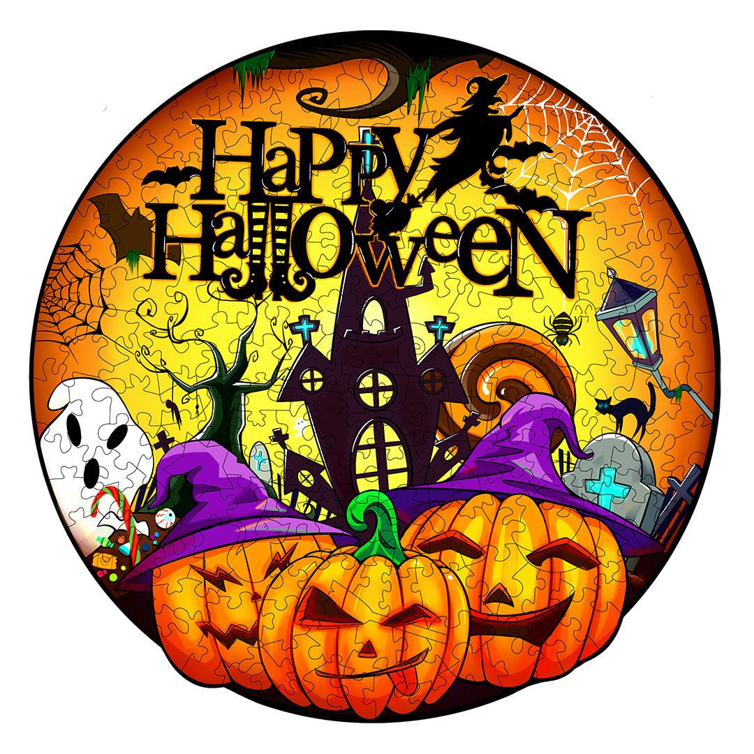 Happy Halloween Wooden Jigsaw Puzzle - Woodbests