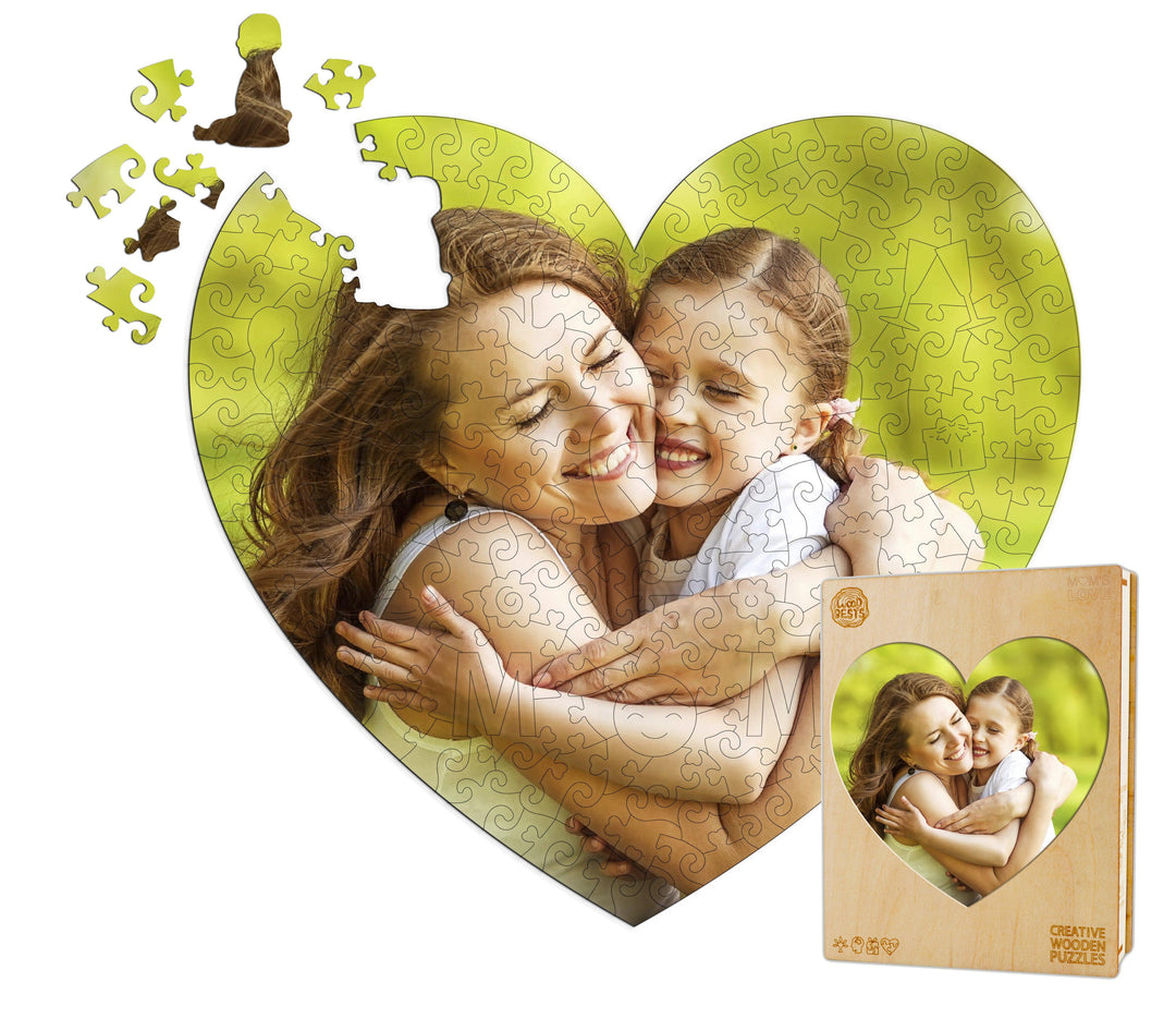 Mother's Memory Personalized Photo Wooden Puzzles - Woodbests