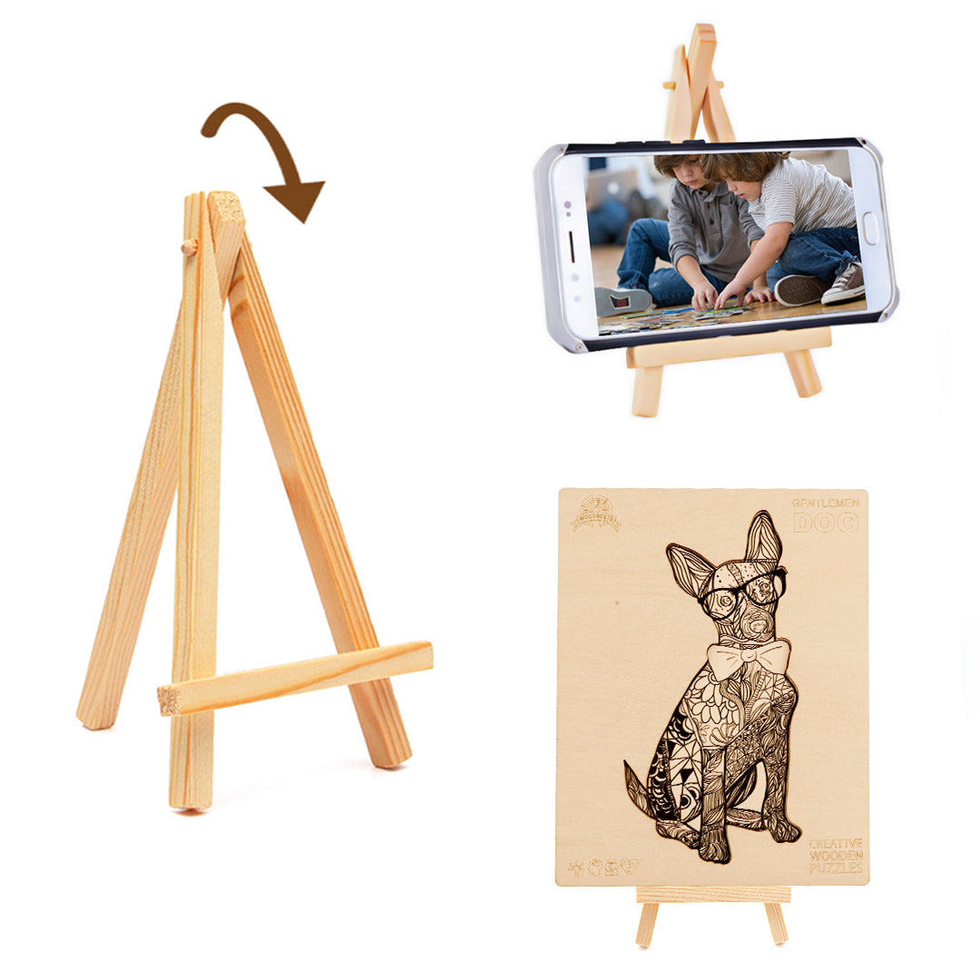 Gentlemen Dog Wooden Jigsaw Puzzle