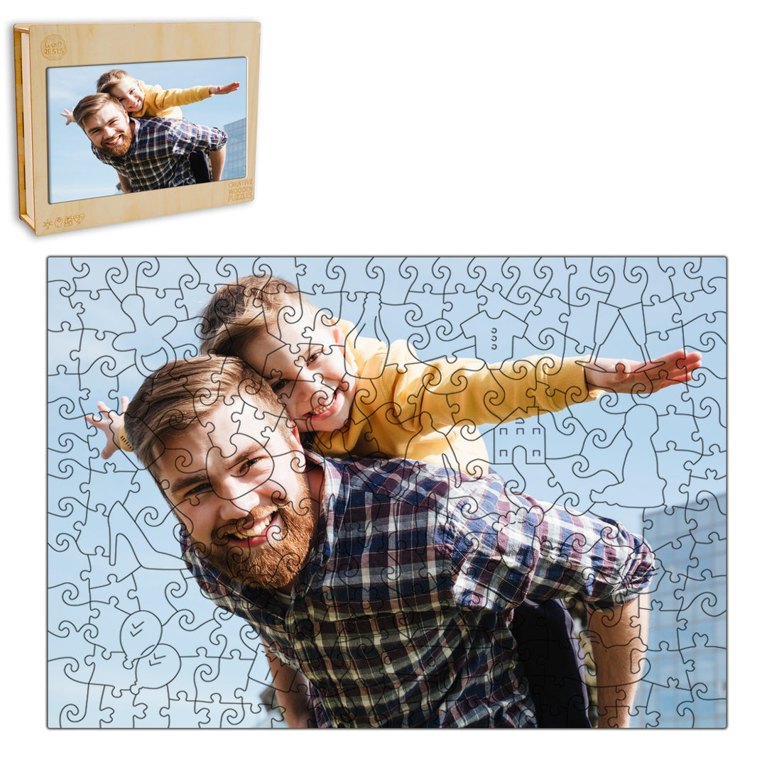 Father's Memory Parent-child Personalized Photo Puzzles