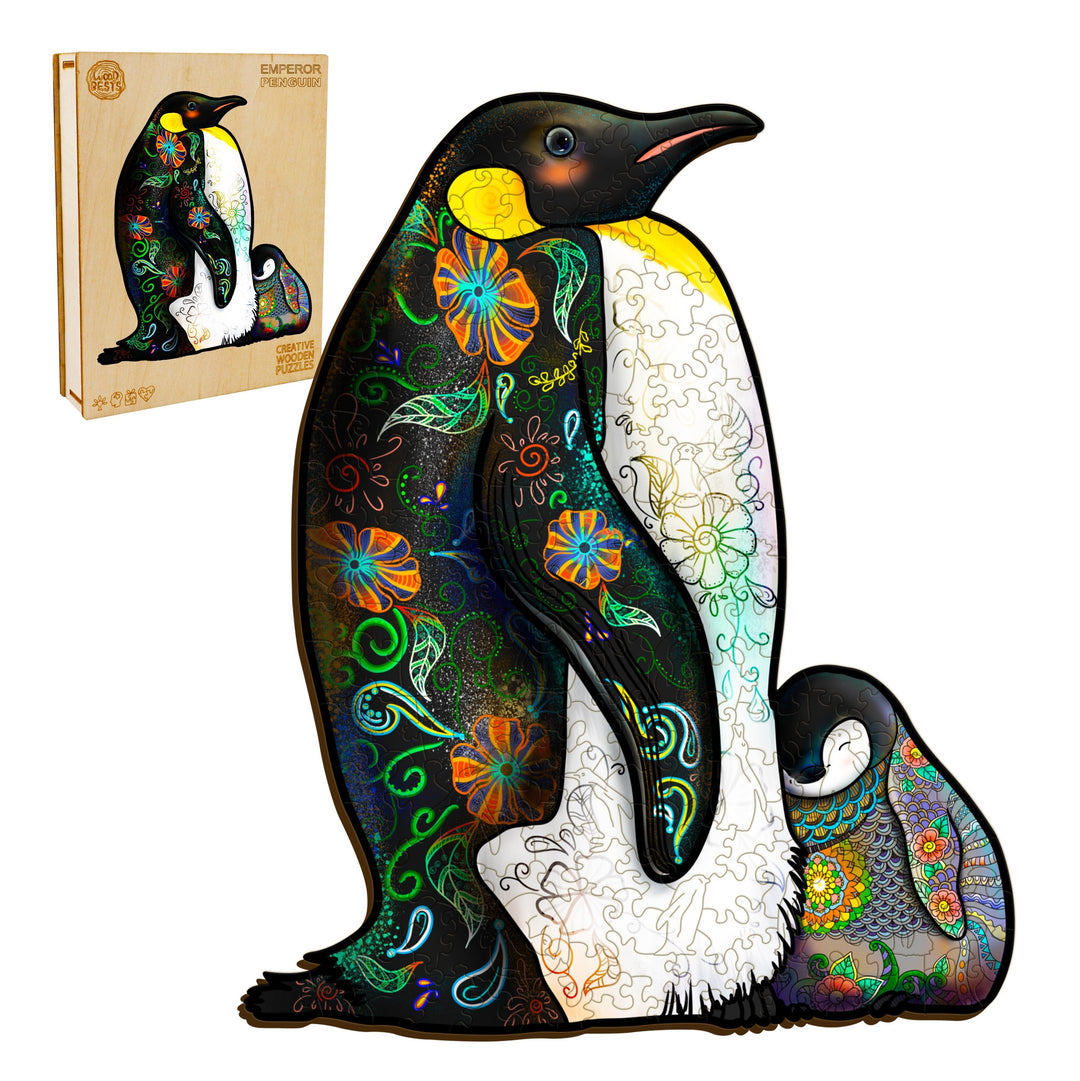 Emperor Penguin Wooden Jigsaw Puzzle