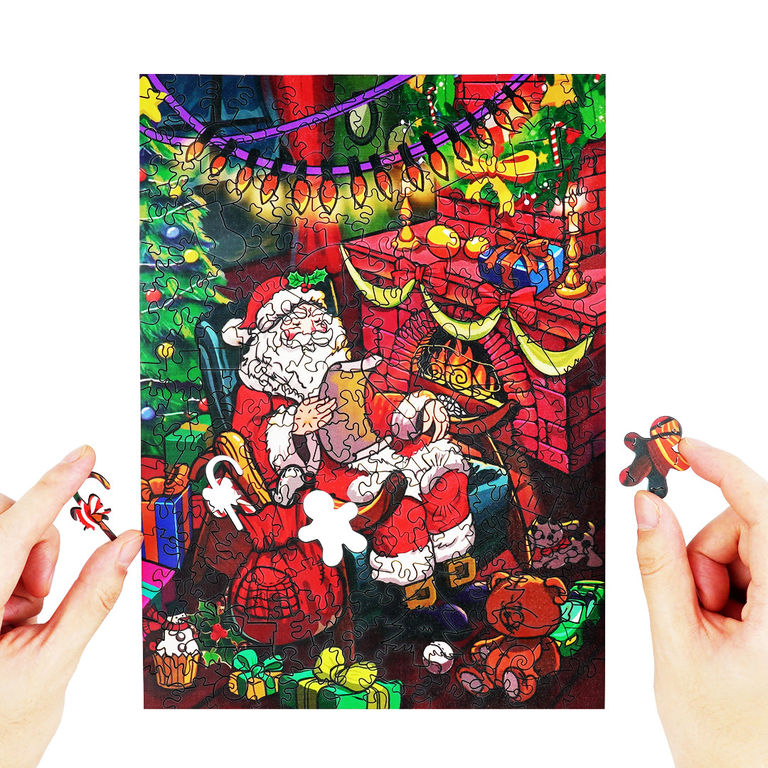Christmas Eve Wooden Jigsaw Puzzle
