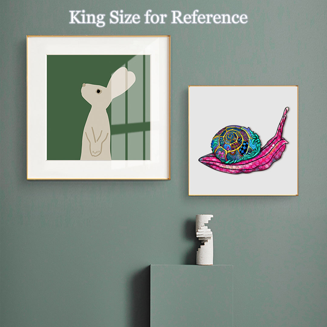 Colorful Snail Wooden Jigsaw Puzzle