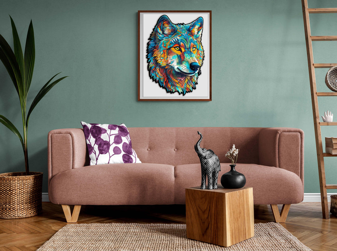 Fearless Wolf Wooden Jigsaw Puzzle