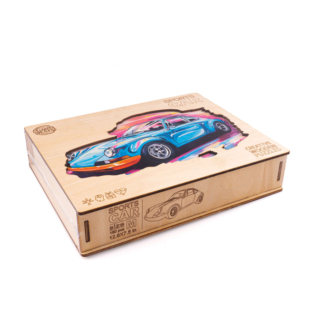 Sports Car Wooden Jigsaw Puzzle - Woodbests